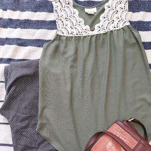 Medium Belle du Jour sheer tank top